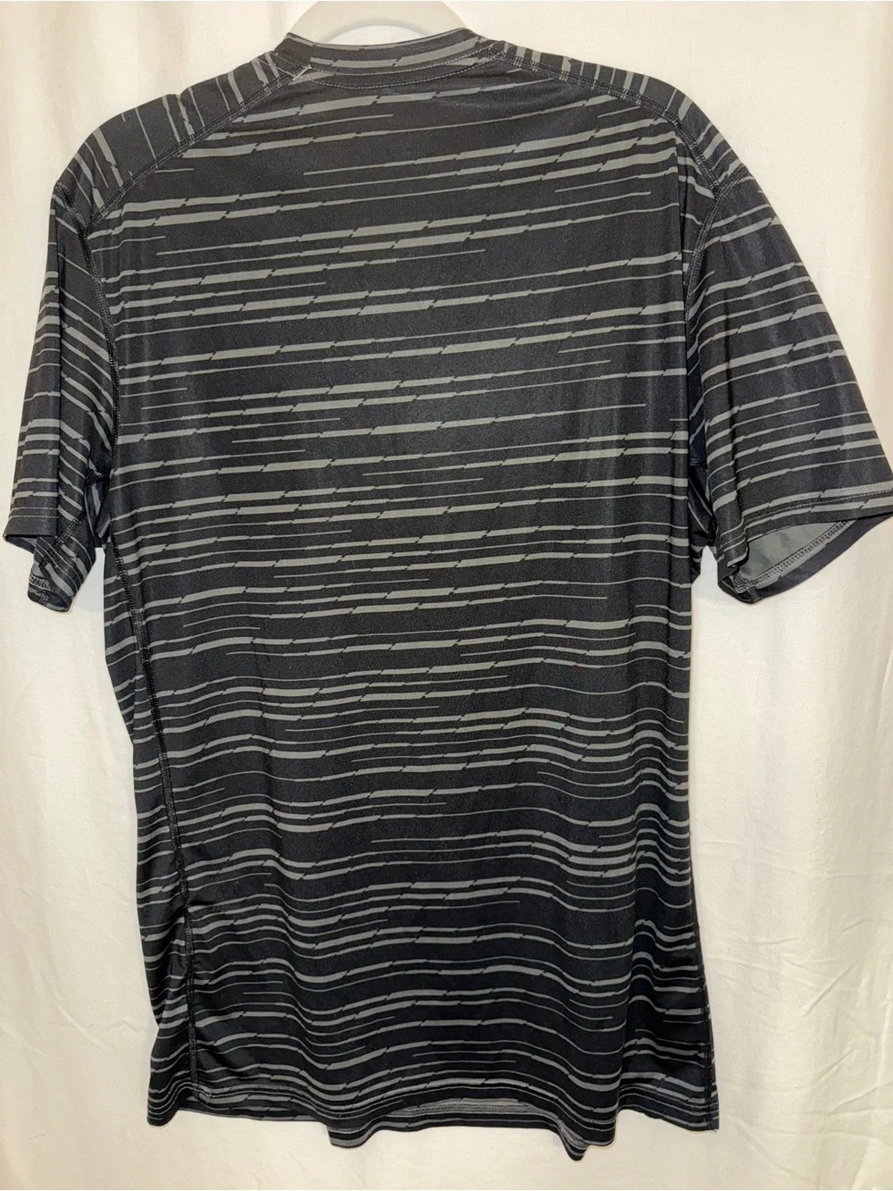 Nike Dri-FIT Men’s Large Black Gray Fitted Training Shirt